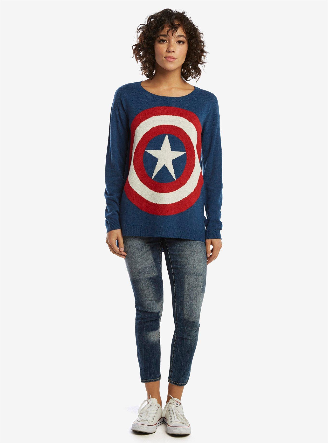 Marvel Captain America Shield Sweater, , alternate