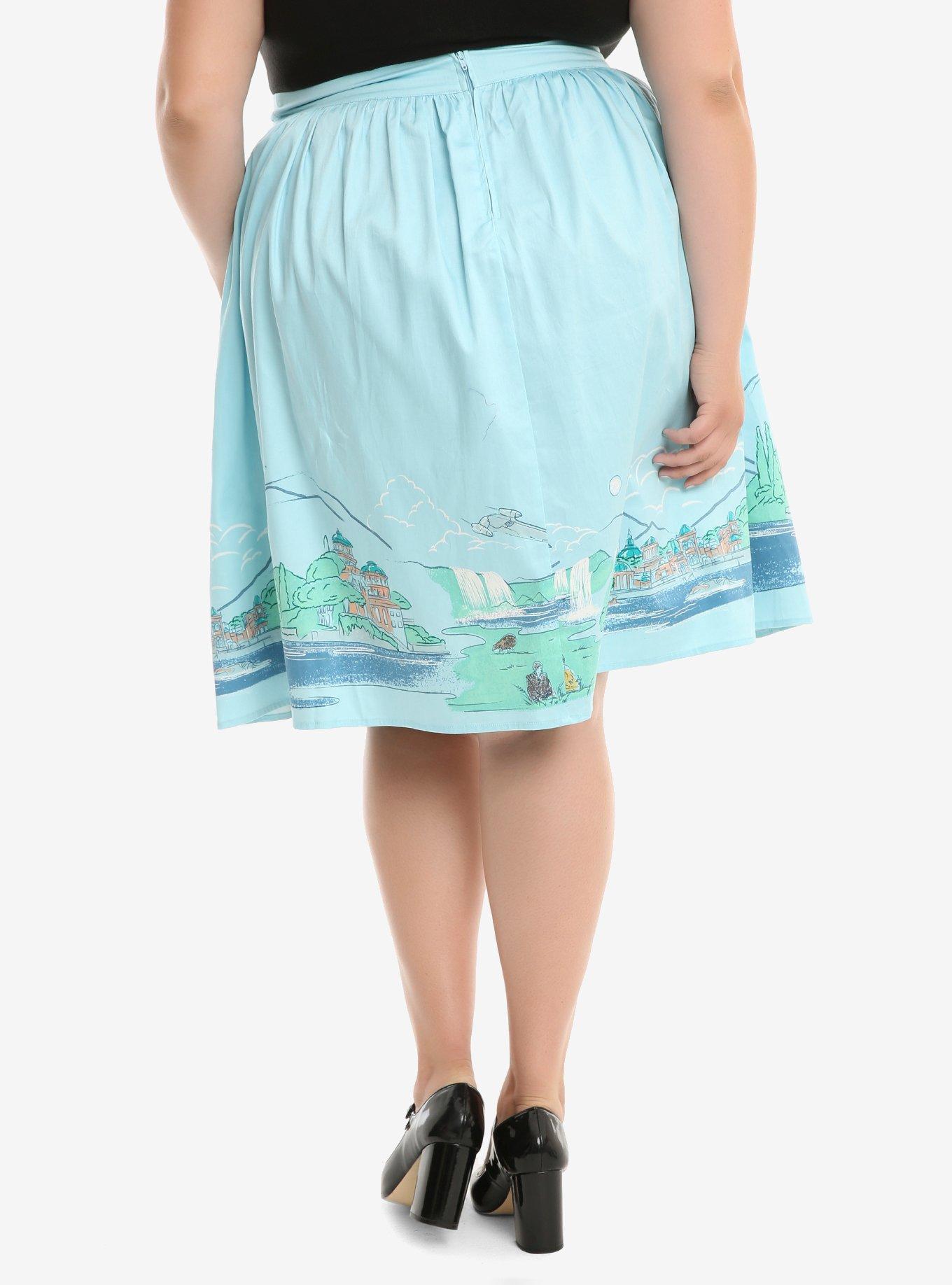 Star Wars Naboo Landscape Woven Circle Skirt Plus Size, , alternate