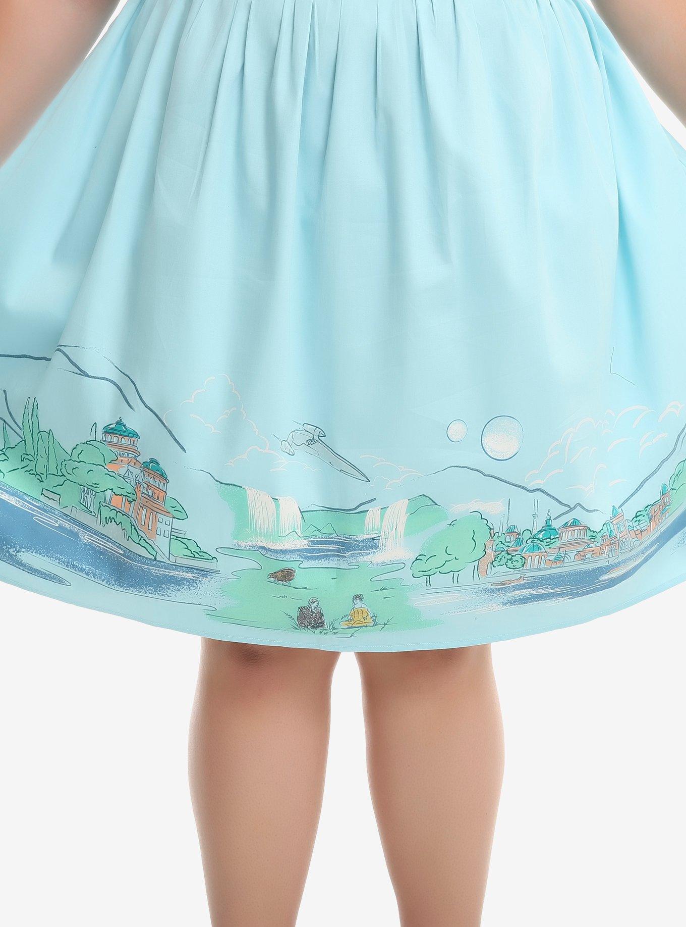 Star Wars Naboo Landscape Woven Circle Skirt Plus Size, , alternate