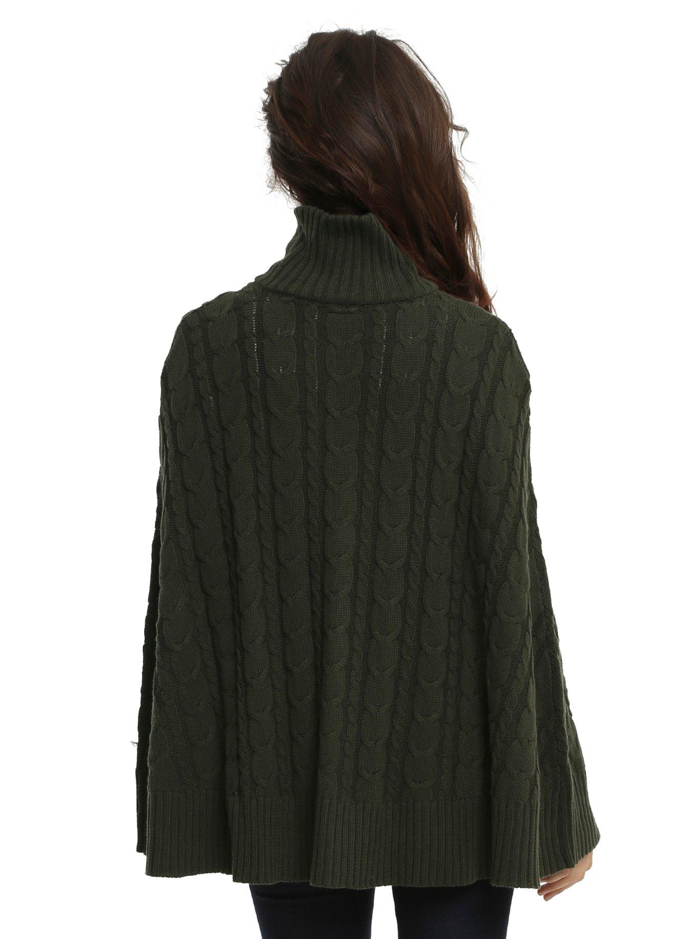 Outlander Cable Knit Cape, , alternate