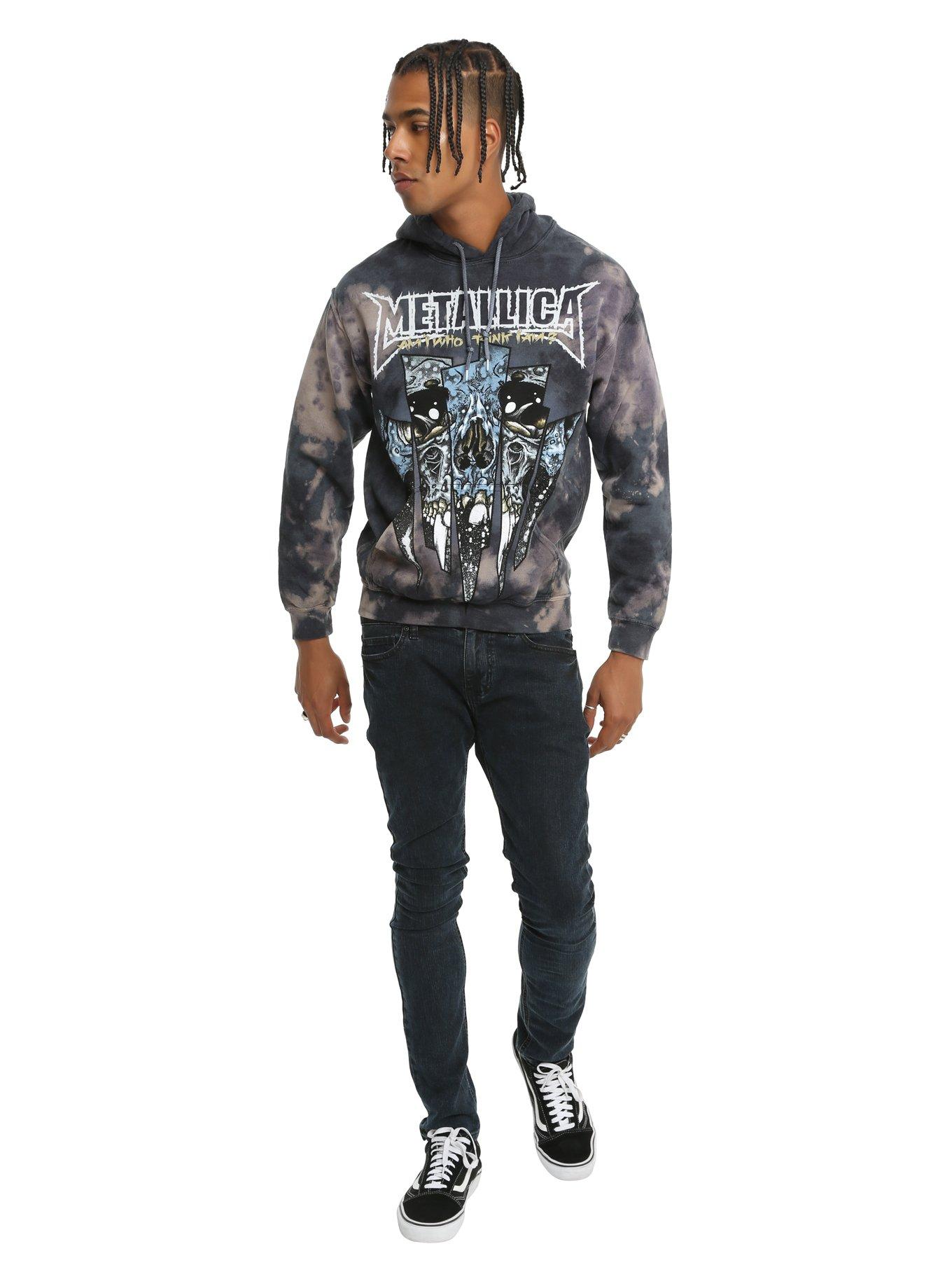 Metallica Dirty Window Bleach Wash Hoodie, , alternate