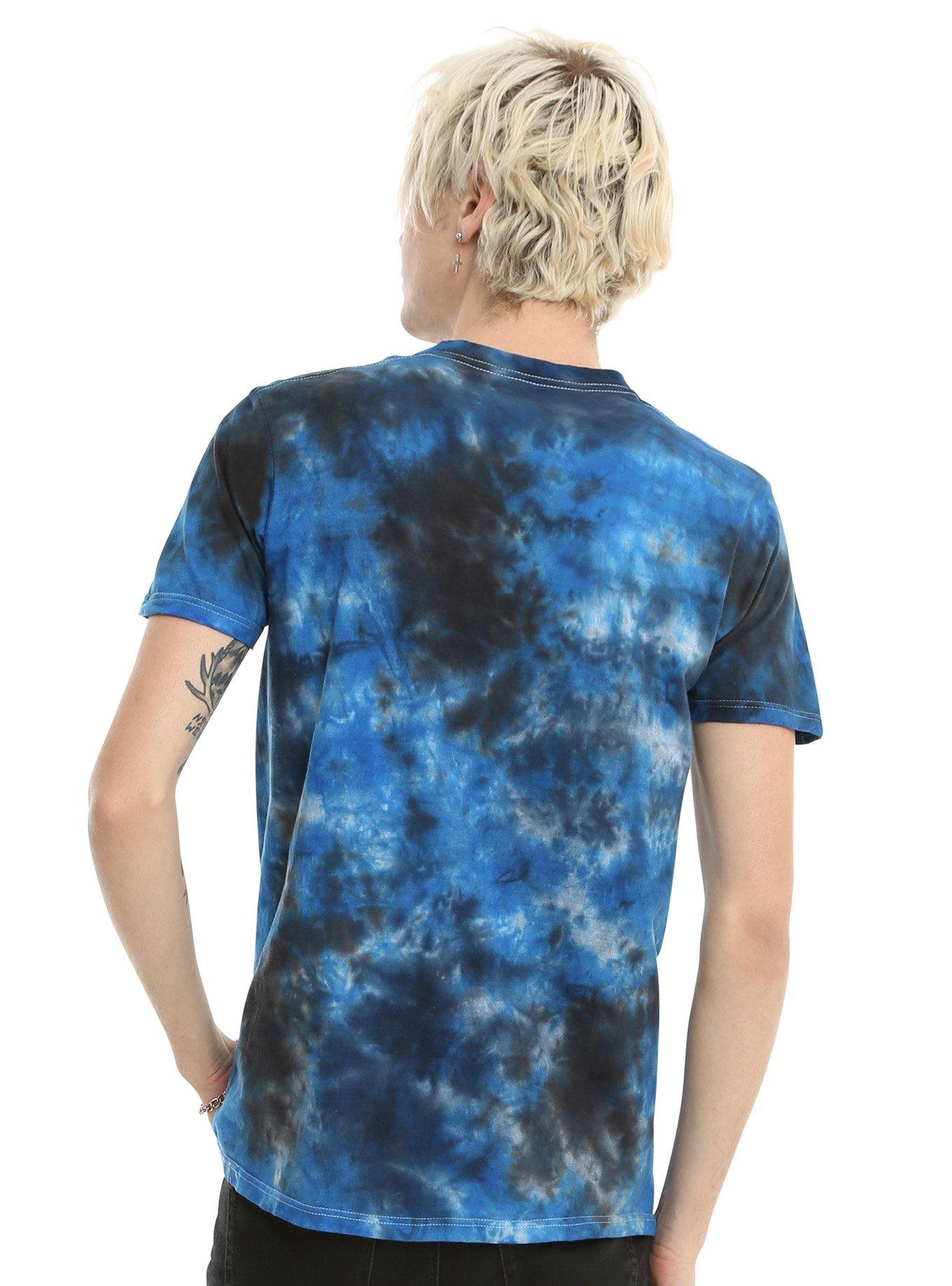 Black & Blue Tie Dye T-Shirt, , alternate