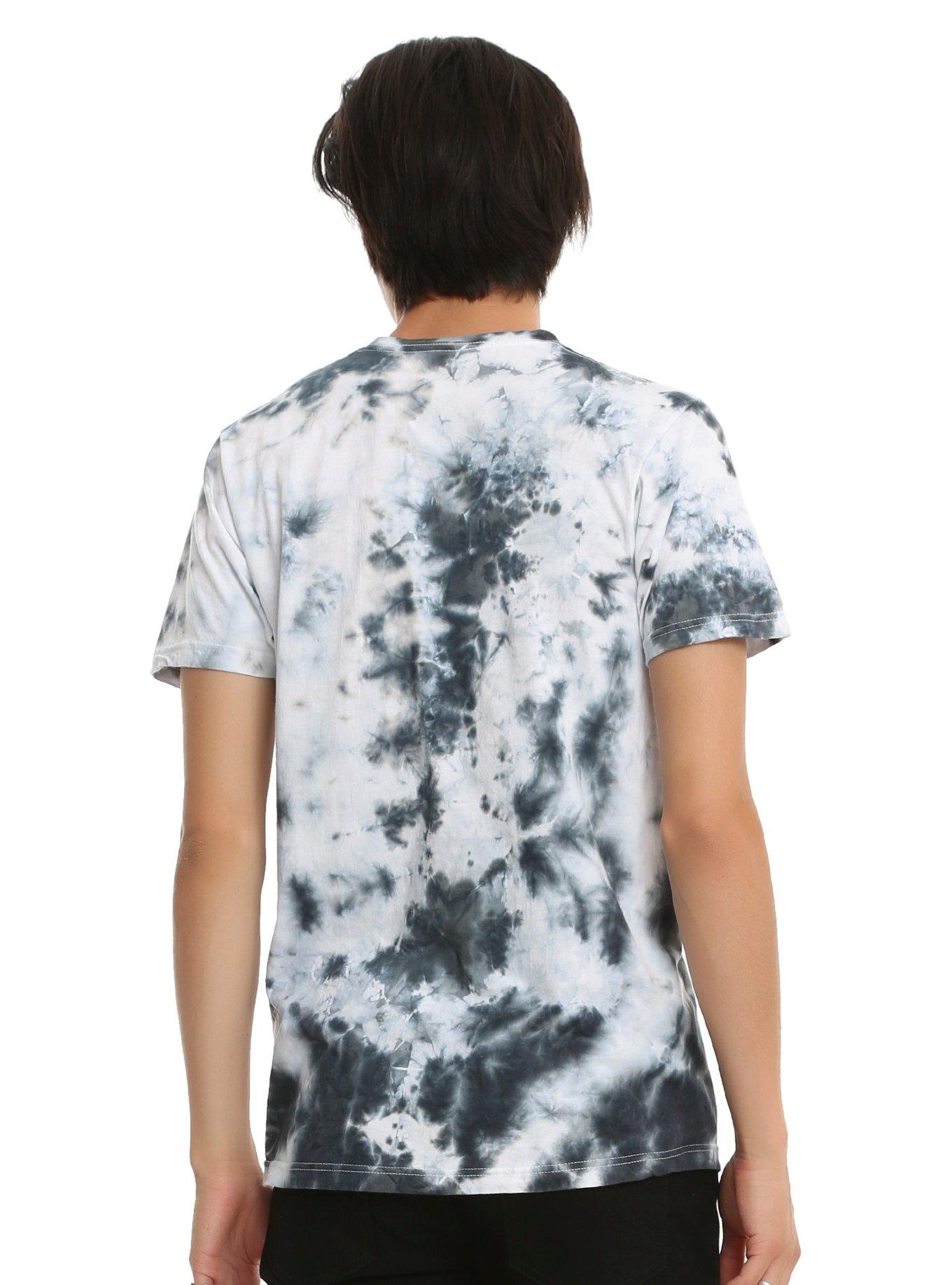 Black & White Tie Dye T-Shirt, , alternate