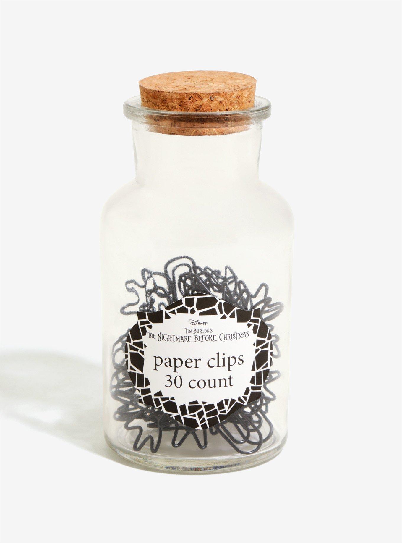 The Nightmare Before Christmas Paper Clips Glass Jar, , alternate