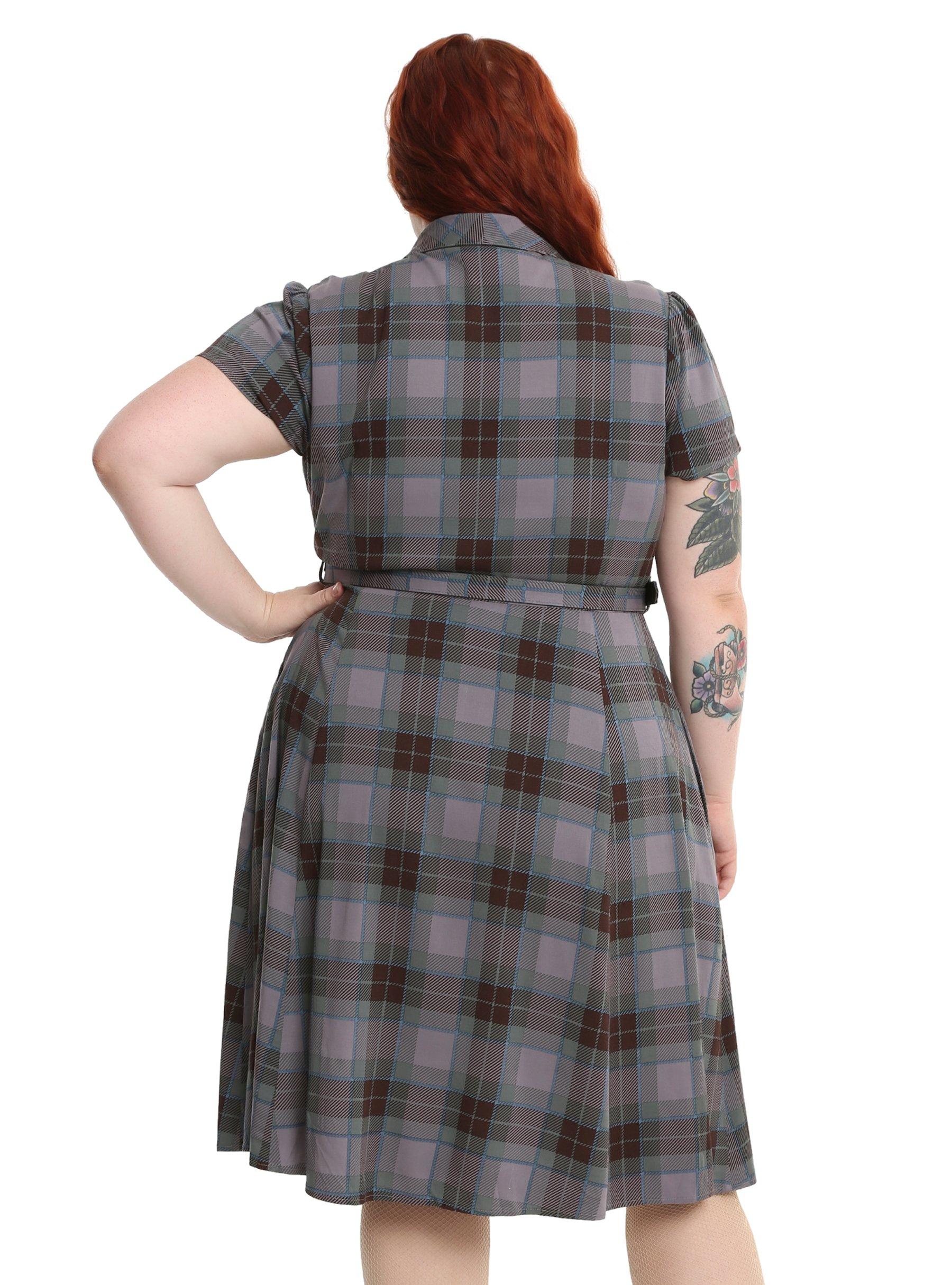 Outlander 1940's Shirt Dress Plus Size, , alternate