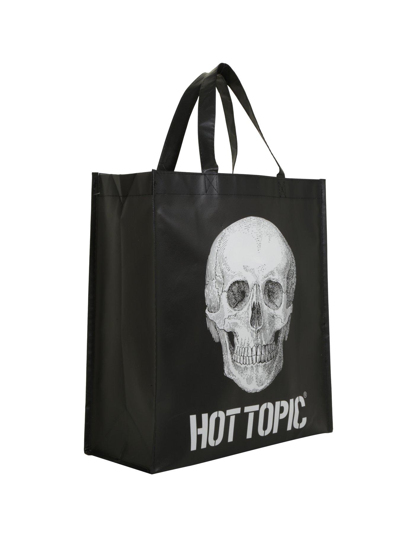 Hot Topic Skull Reusable Tote, , alternate