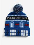 Doctor Who Fair Isle Pom Beanie - BoxLunch Exclusive, , alternate