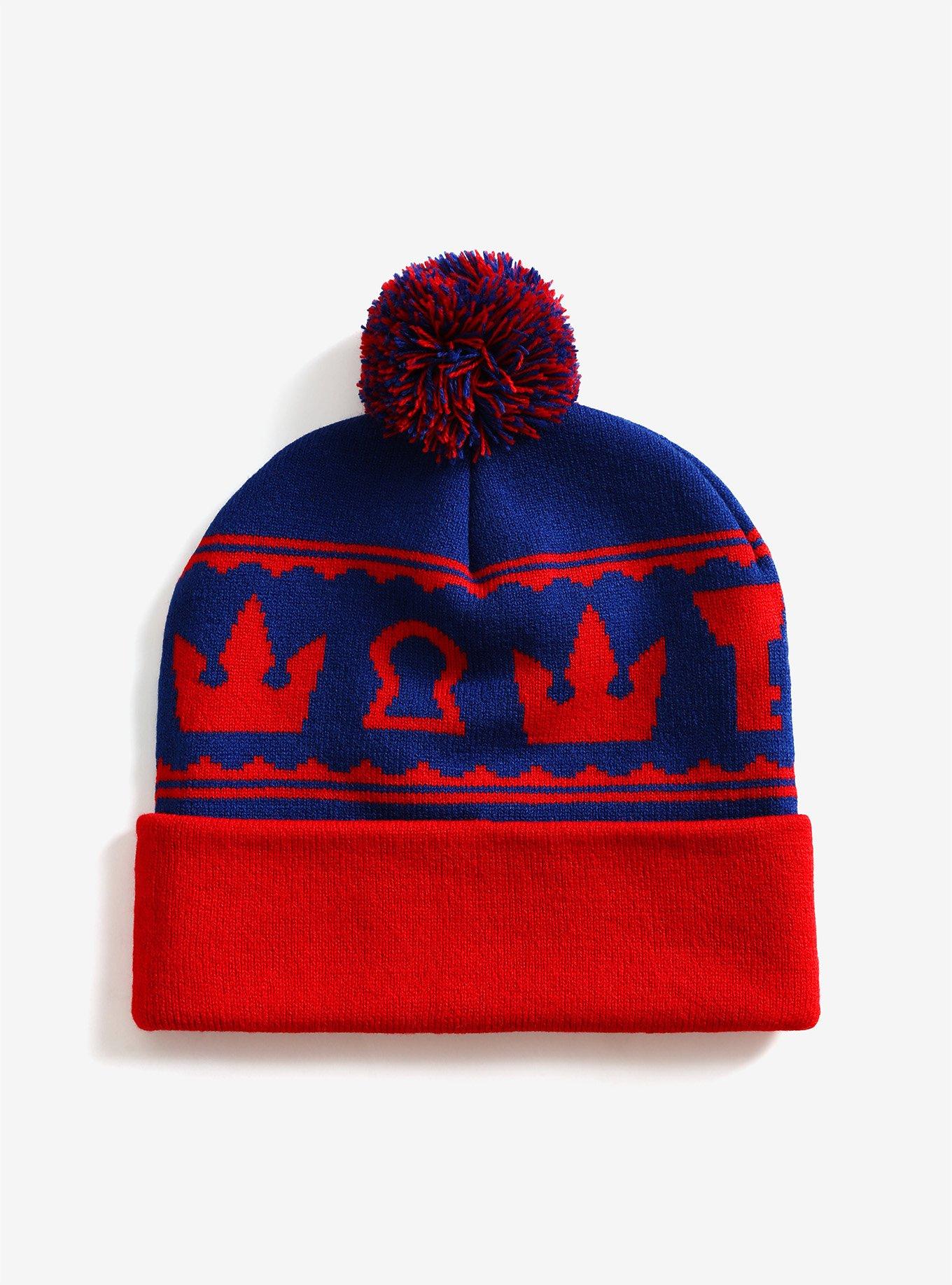 Disney Kingdom Hearts Fair Isle Pom Beanie - BoxLunch Exclusive, , alternate