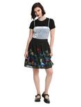 Disney Alice In Wonderland Flowers Border Print Chiffon Skirt, , alternate