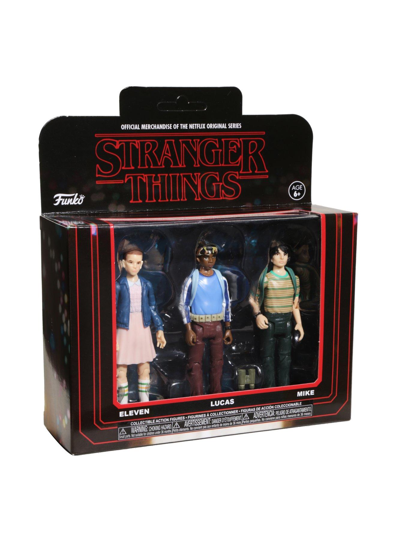 Funko Stranger Things Eleven Lucas Mike Action Figure Set, , alternate