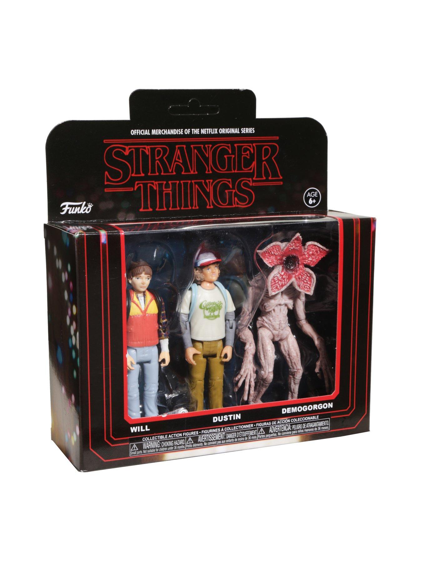 Funko Stranger Things Will Dustin Demogorgon Action Figure Set, , alternate