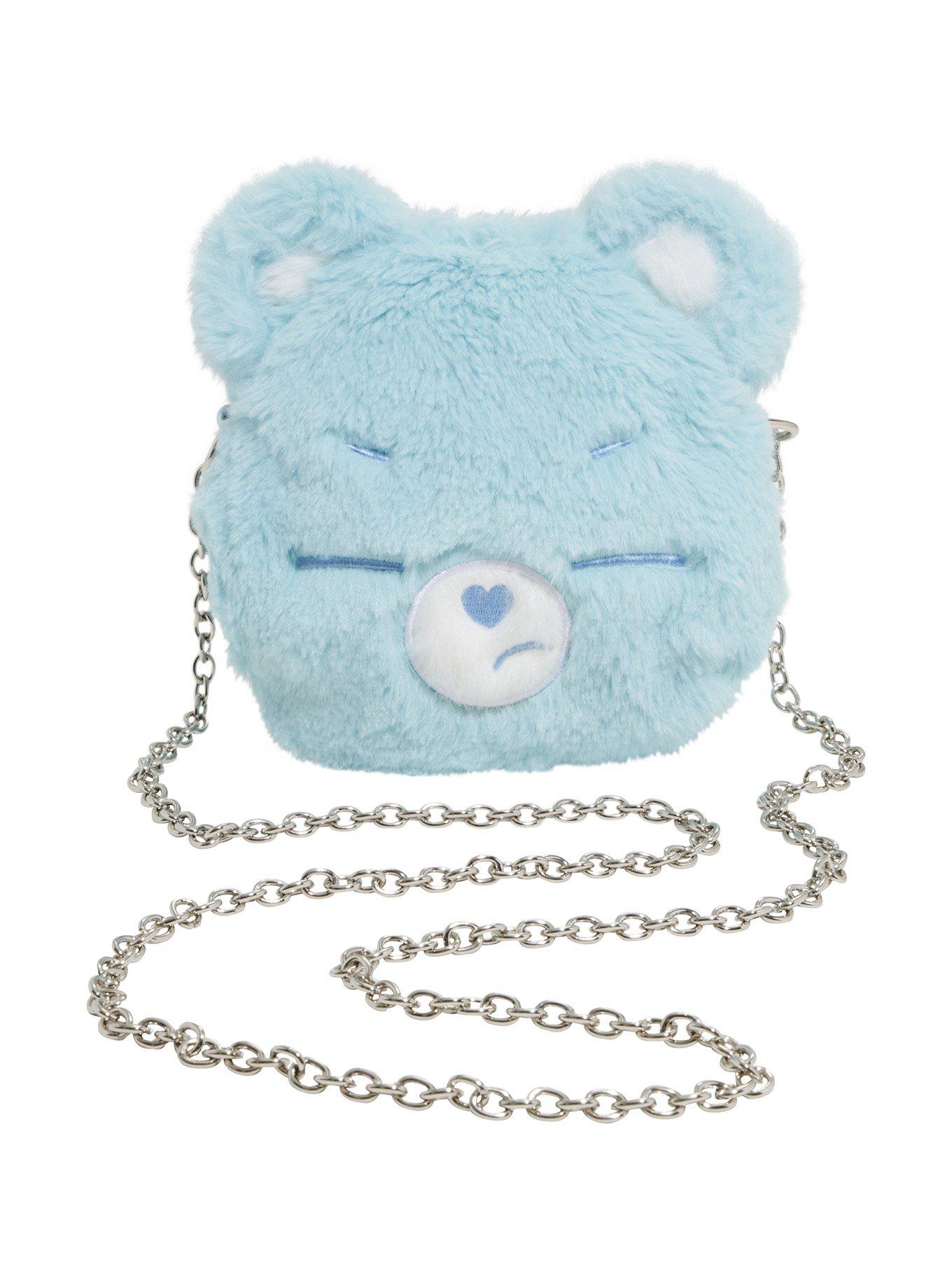 Loungefly Care Bears Grumpy Bear Face Crossbody Bag, , alternate