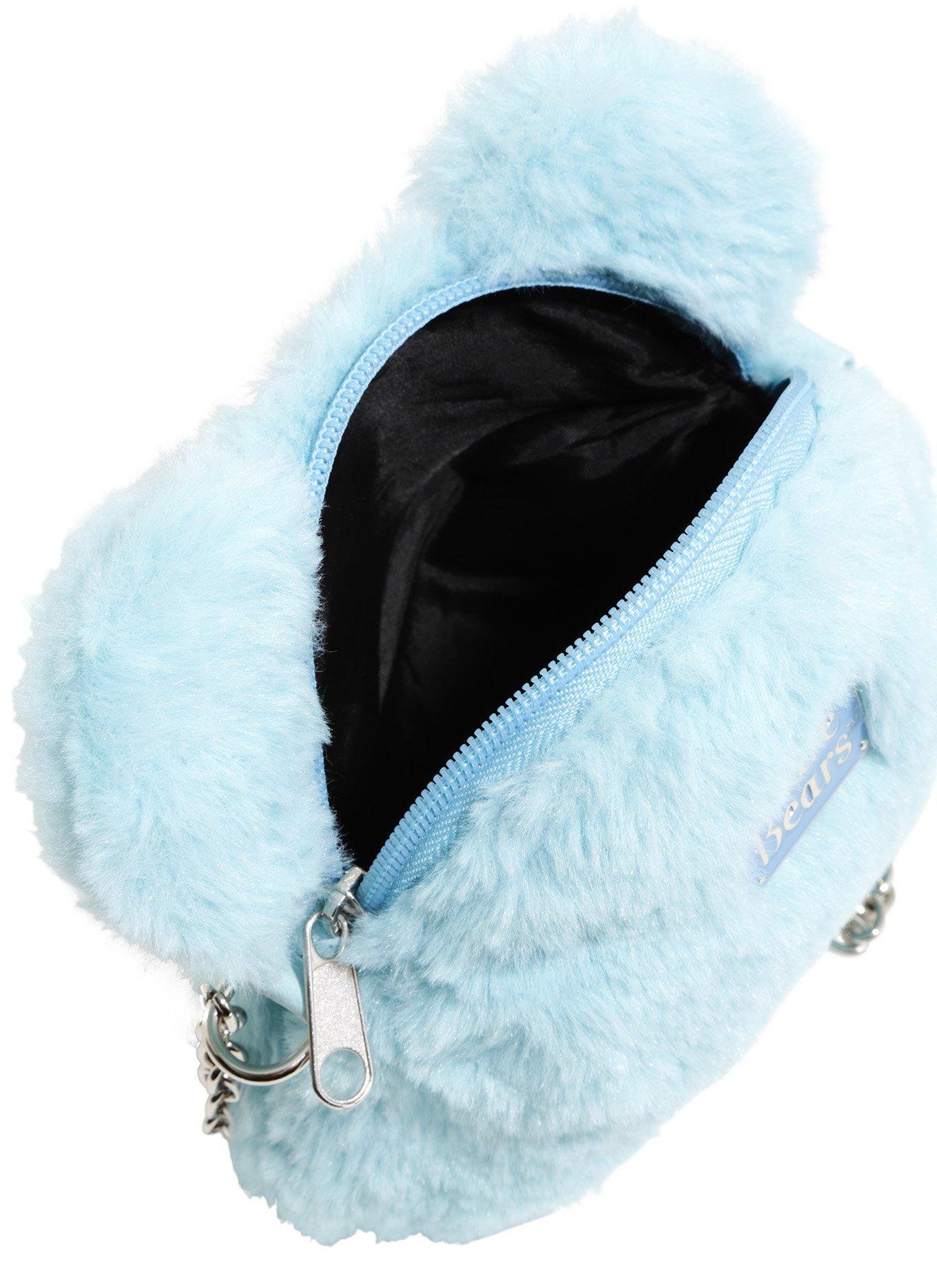 Loungefly Care Bears Grumpy Bear Face Crossbody Bag, , alternate