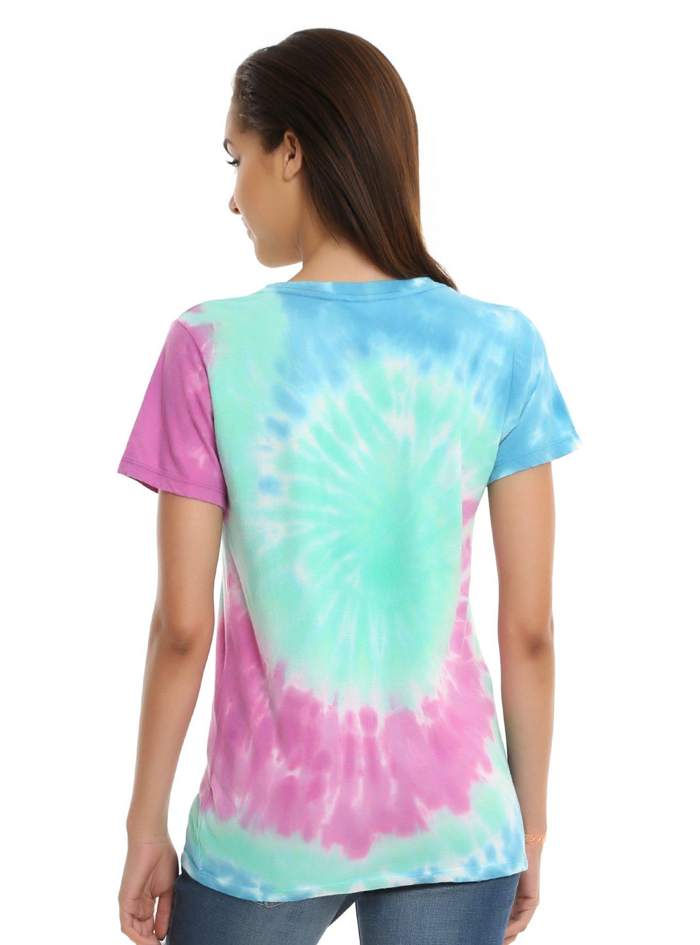 Nickelodeon Character Collage Tie Dye Girls T-Shirt, , alternate - view 3