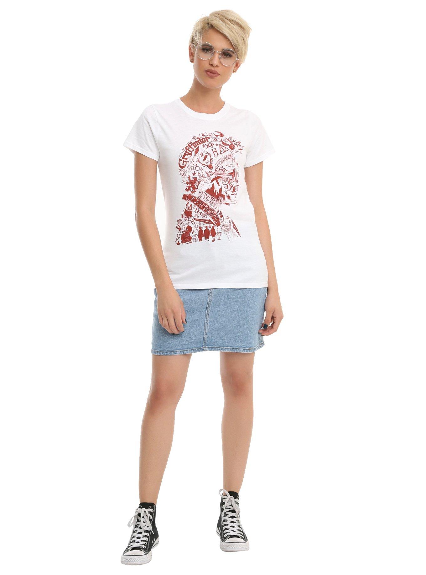 Harry Potter Symbols Silhouette Girls T-Shirt, , alternate
