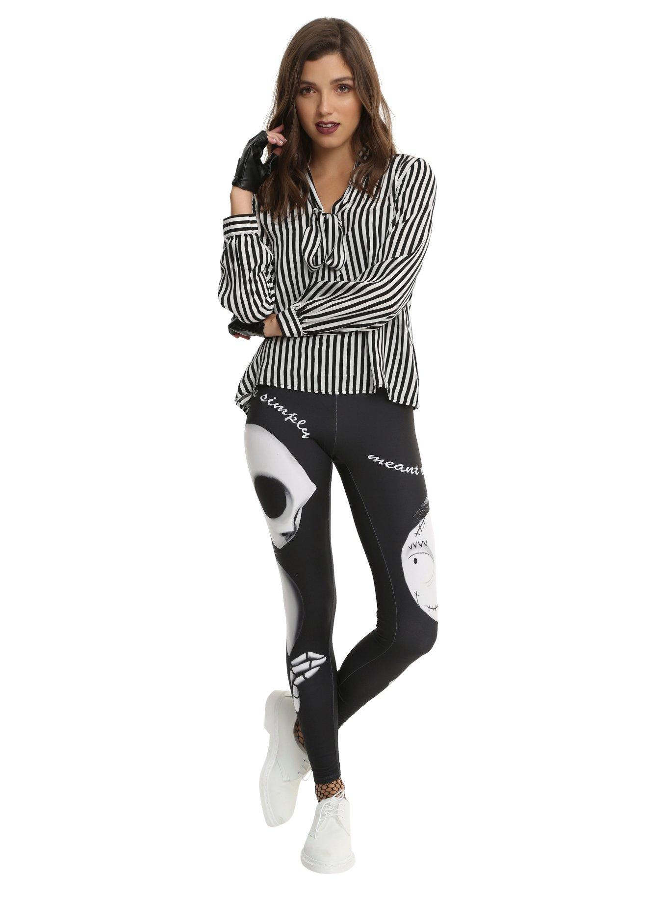 The Nightmare Before Christmas Jack & Sally Leggings, , alternate