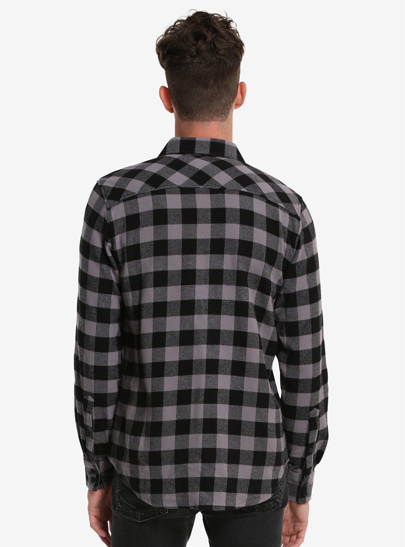 The Nightmare Before Christmas Flannel Woven Button-Up, , alternate