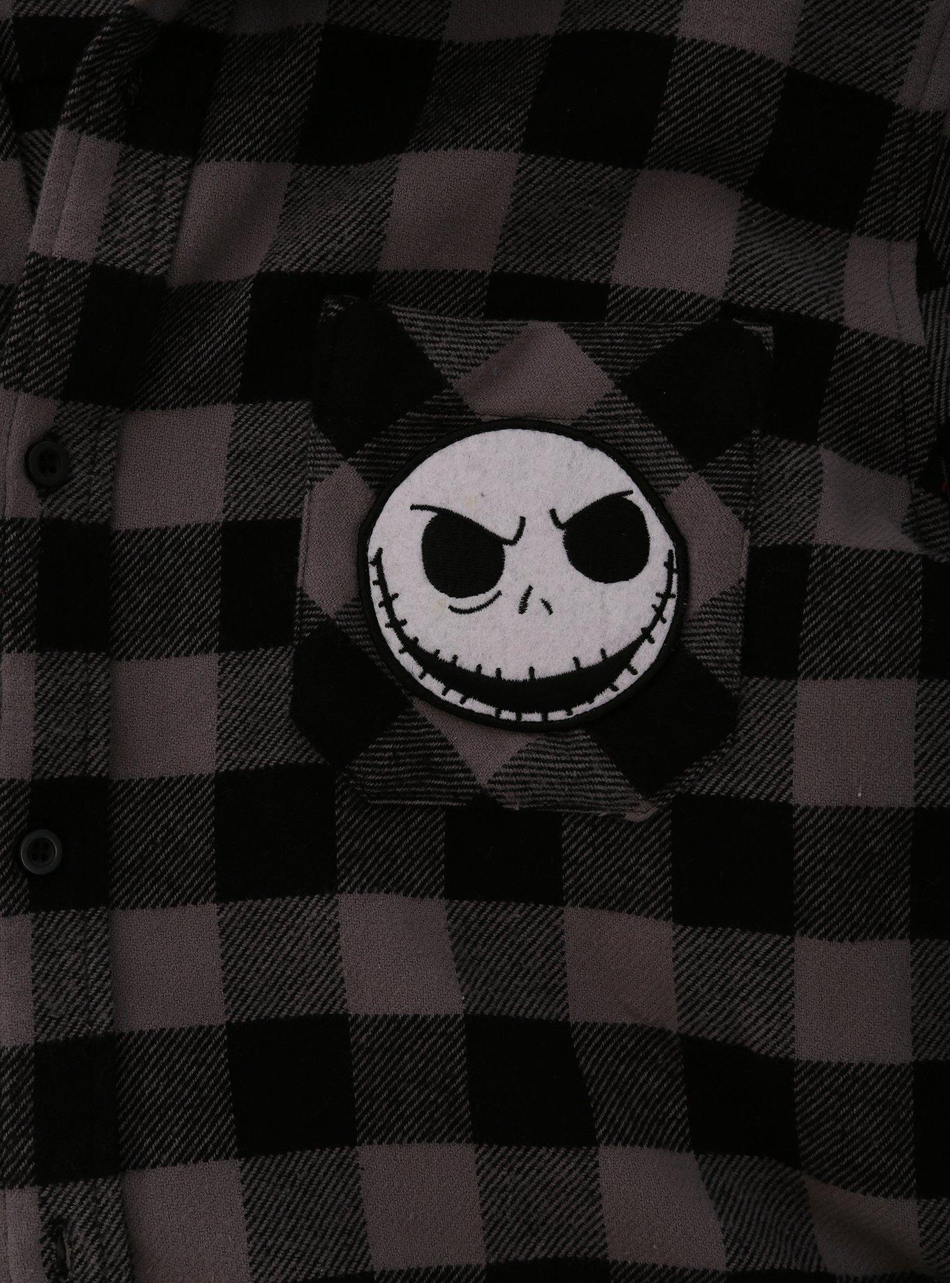 The Nightmare Before Christmas Flannel Woven Button-Up, , alternate