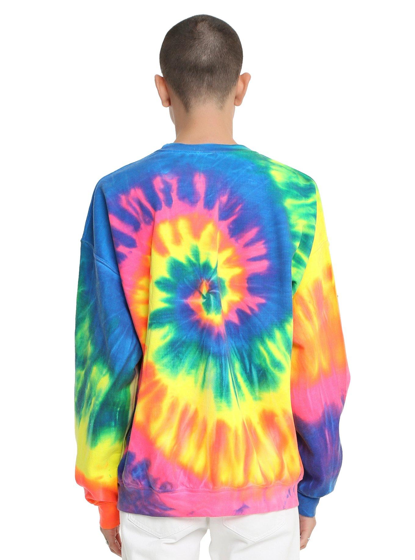 Rick And Morty Rainbow Tie Dye Sweatshirt, , alternate