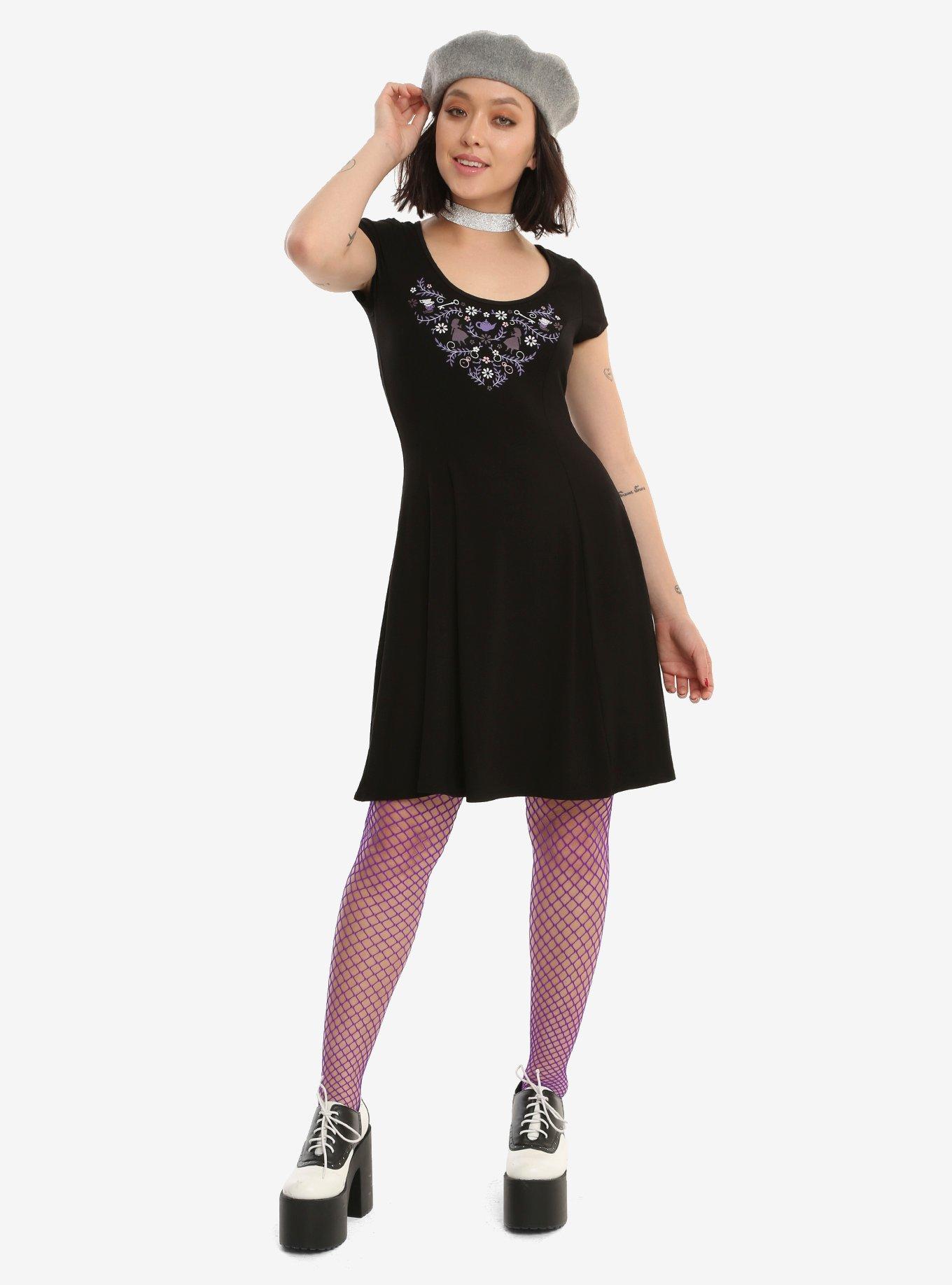 Disney Alice In Wonderland Icon Lace-Up Dress, MULTI, alternate