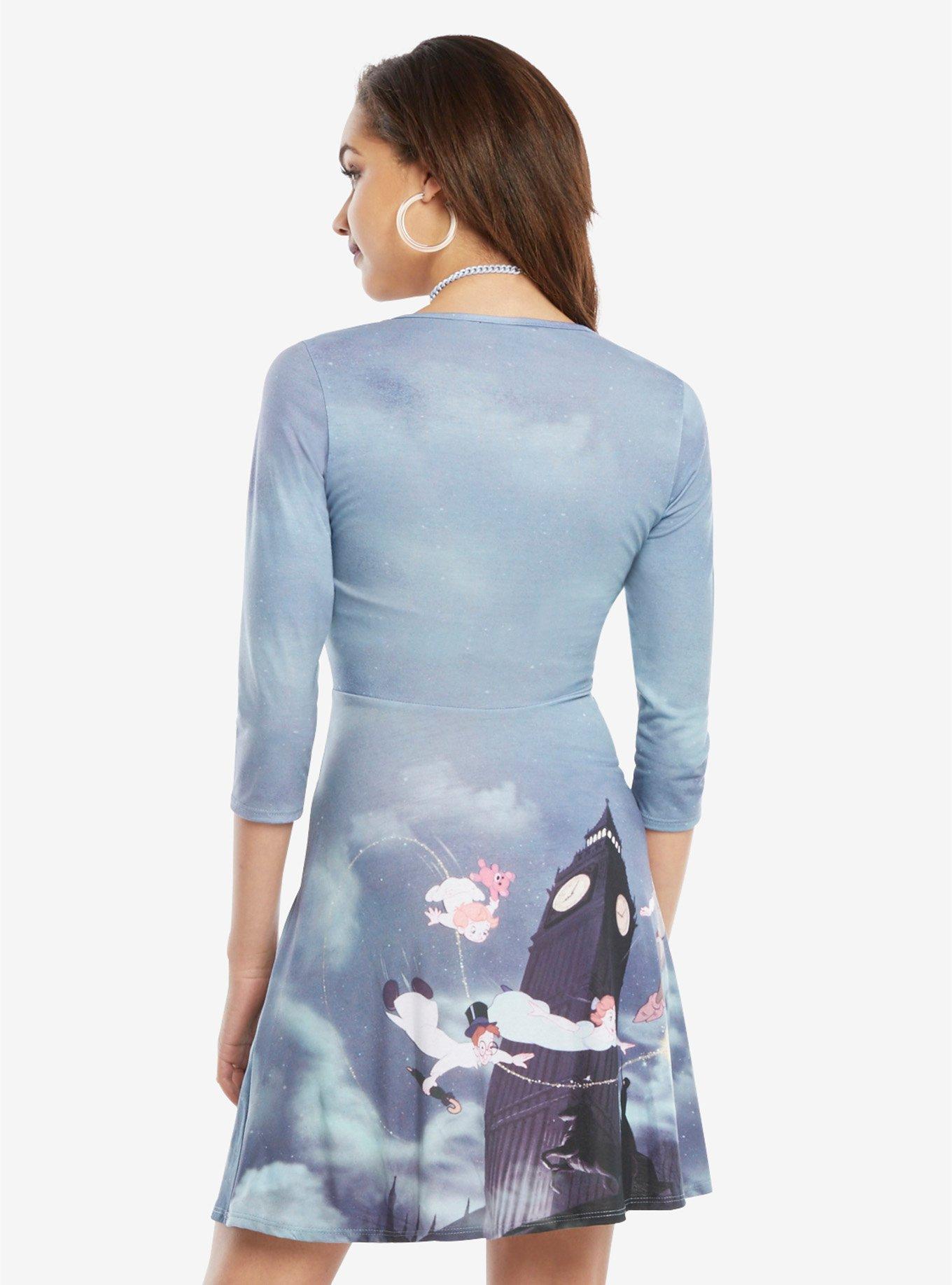 Disney Peter Pan Flying Scene Skater Dress, MULTI, alternate