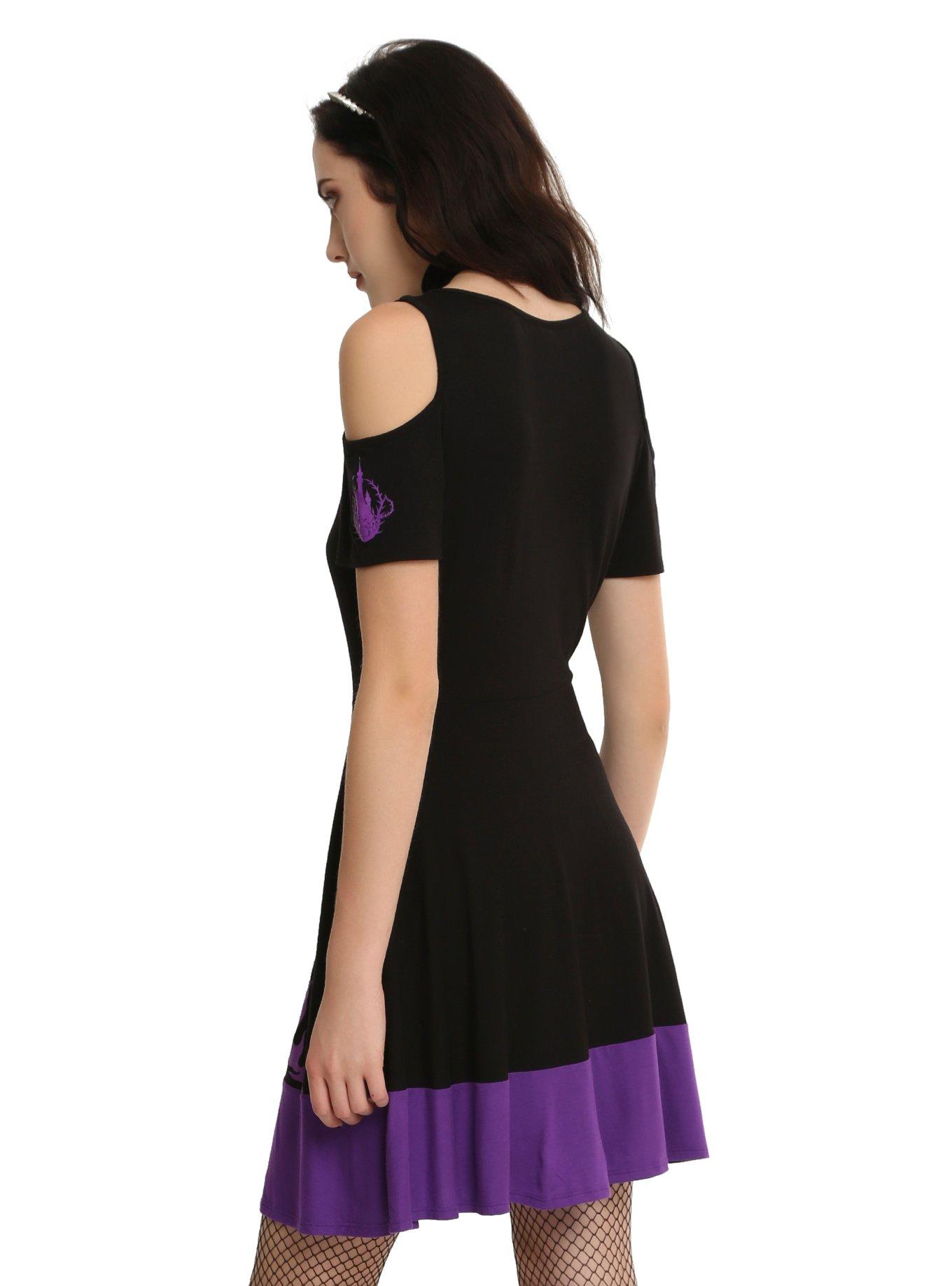 Disney Maleficent Cold Shoulder Dress, , alternate