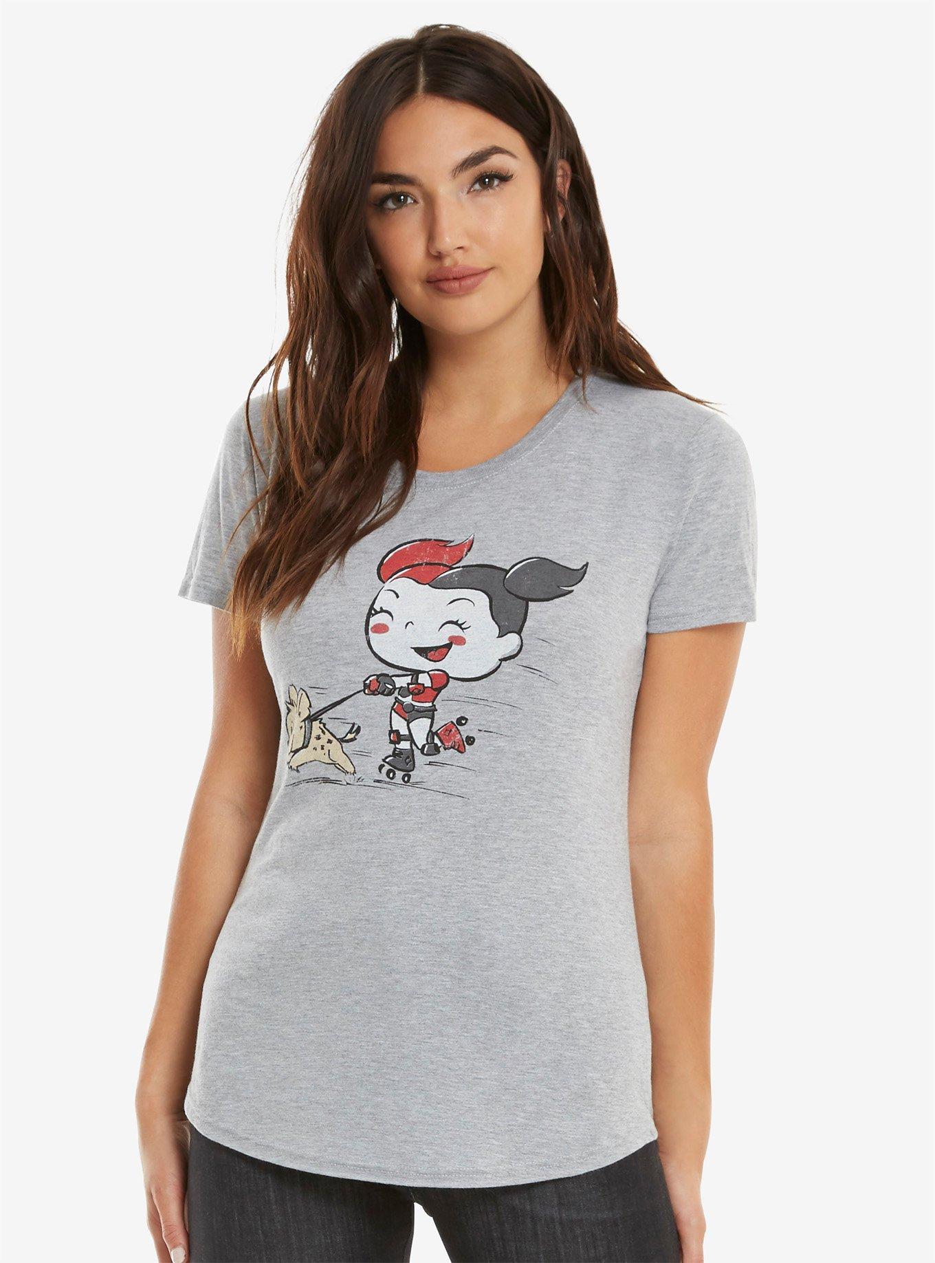 Funko DC Comics Harley Quinn Skate Womens Tee, , alternate
