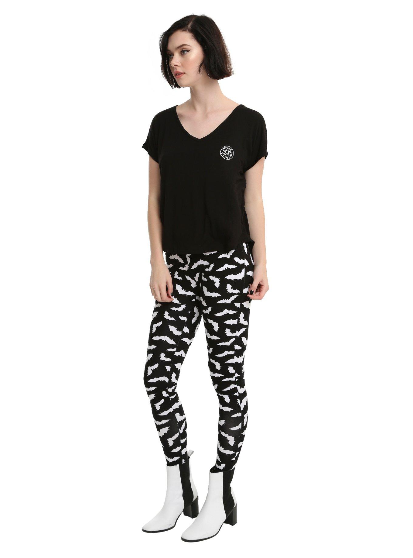 Supernatural Devil's Trap Symbol Girls Dolman Sleeve Top, , alternate