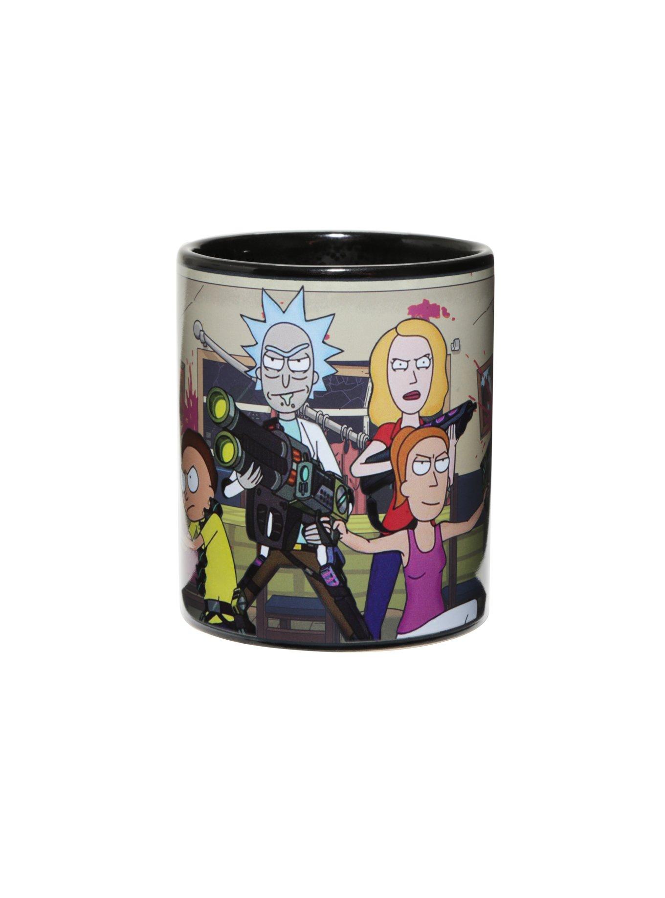 Rick And Morty Family Blasters Heat Reveal Mug, , alternate