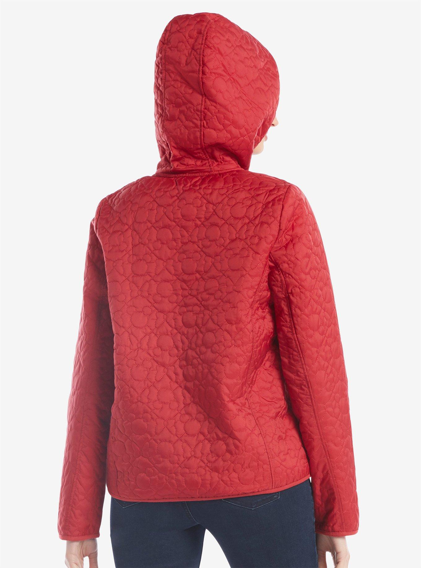 Disney Minnie Mouse Womens Puffer Jacket - BoxLunch Exclusive, , alternate