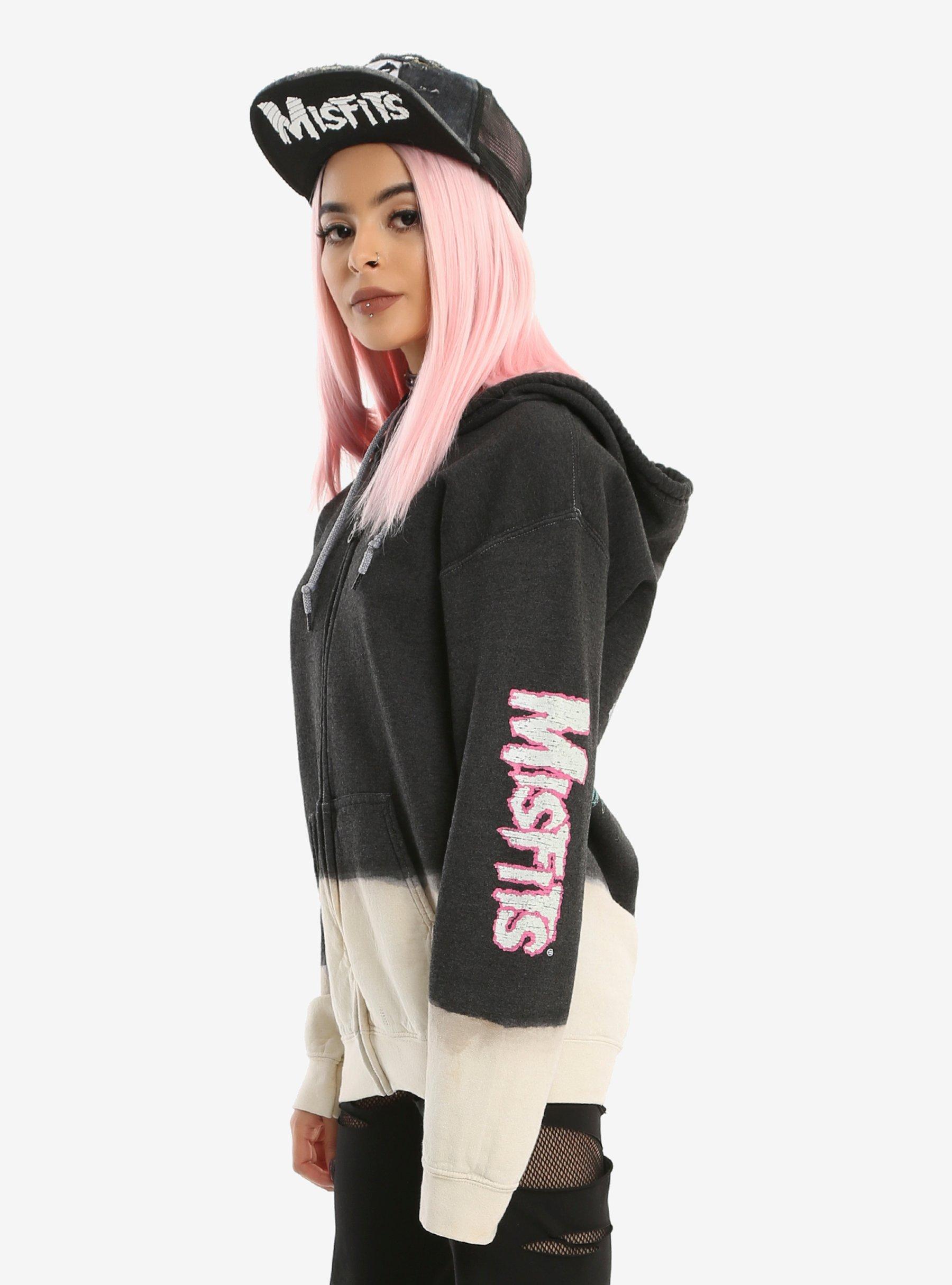 Misfits Darling Girls Dip Dye Hoodie, , alternate