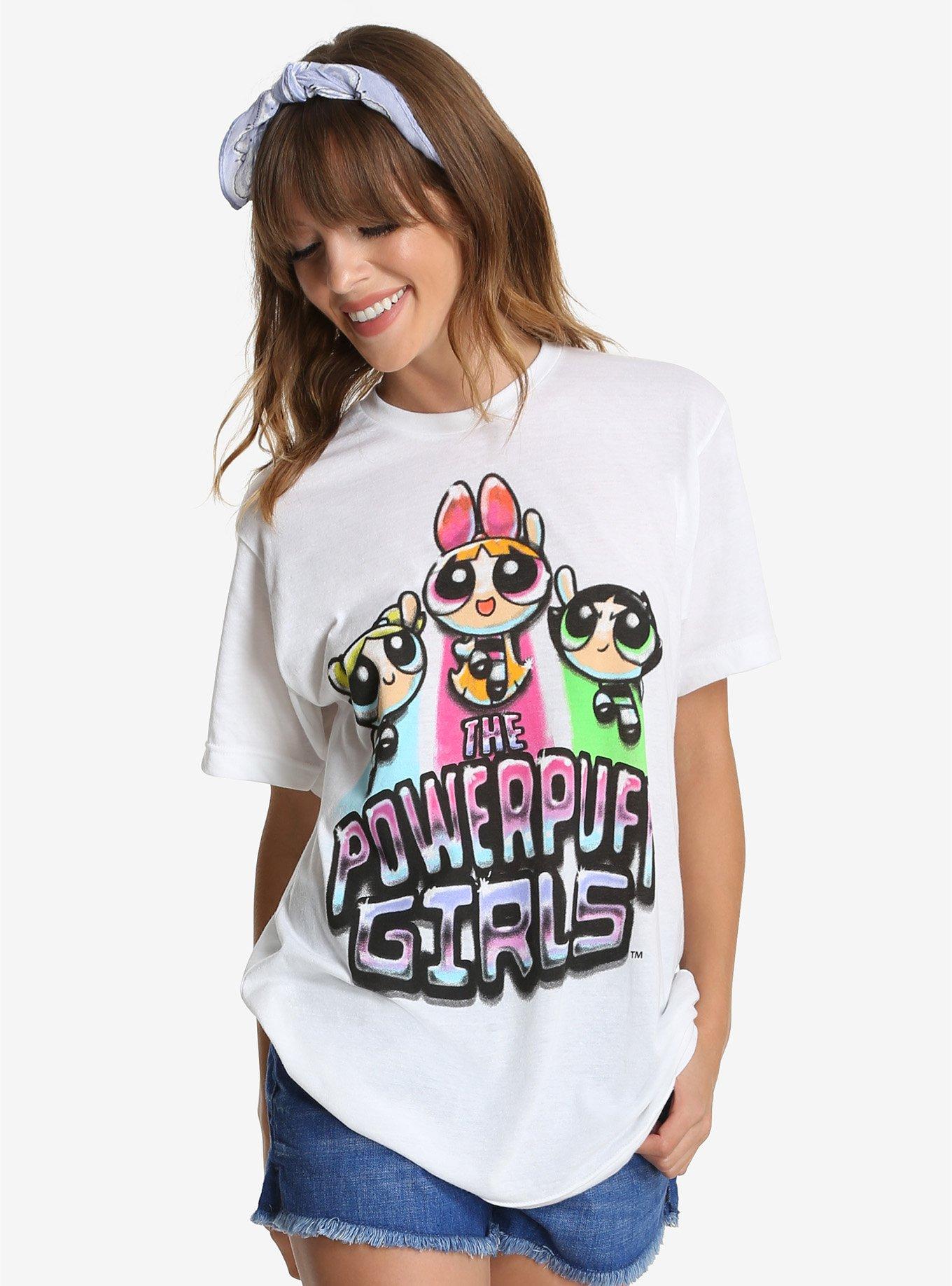 The Powerpuff Girls Spray Paint Womens Tee, , alternate