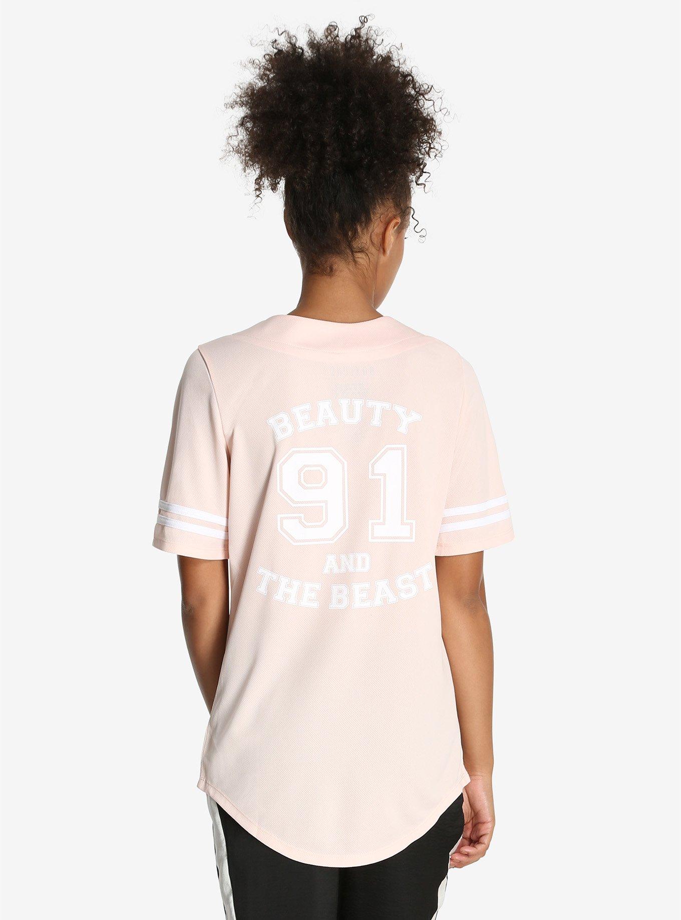Disney Beauty And The Beast Womens Baseball Jersey, , alternate