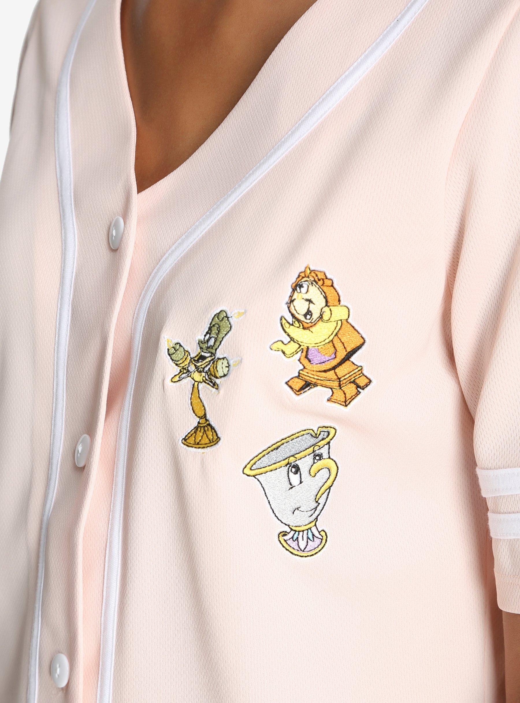 Disney Beauty And The Beast Womens Baseball Jersey, , alternate