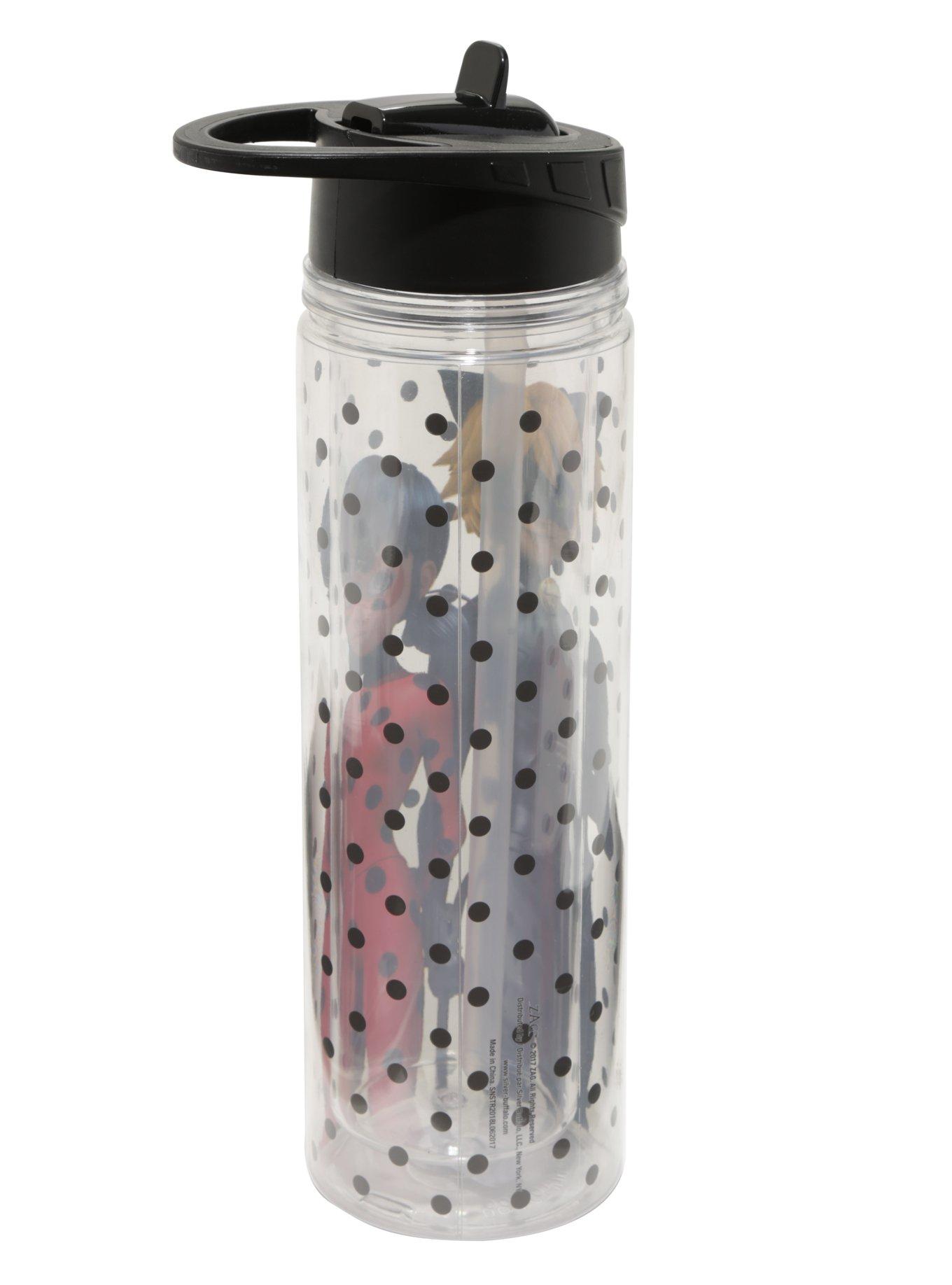 Miraculous: Tales Of Ladybug & Cat Noir Polka Dot Water Bottle, , alternate