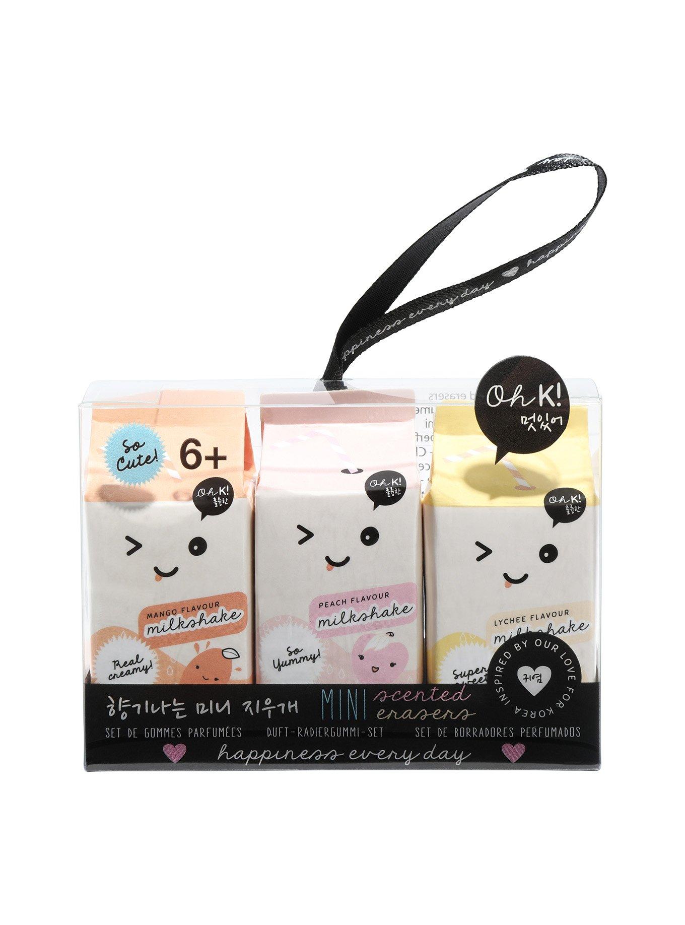 Oh K! Milkshake Scented Erasers, , alternate
