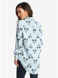 Disney Mickey Mouse Allover Print Womens Woven Button-Up - BoxLunch Exclusive, , alternate