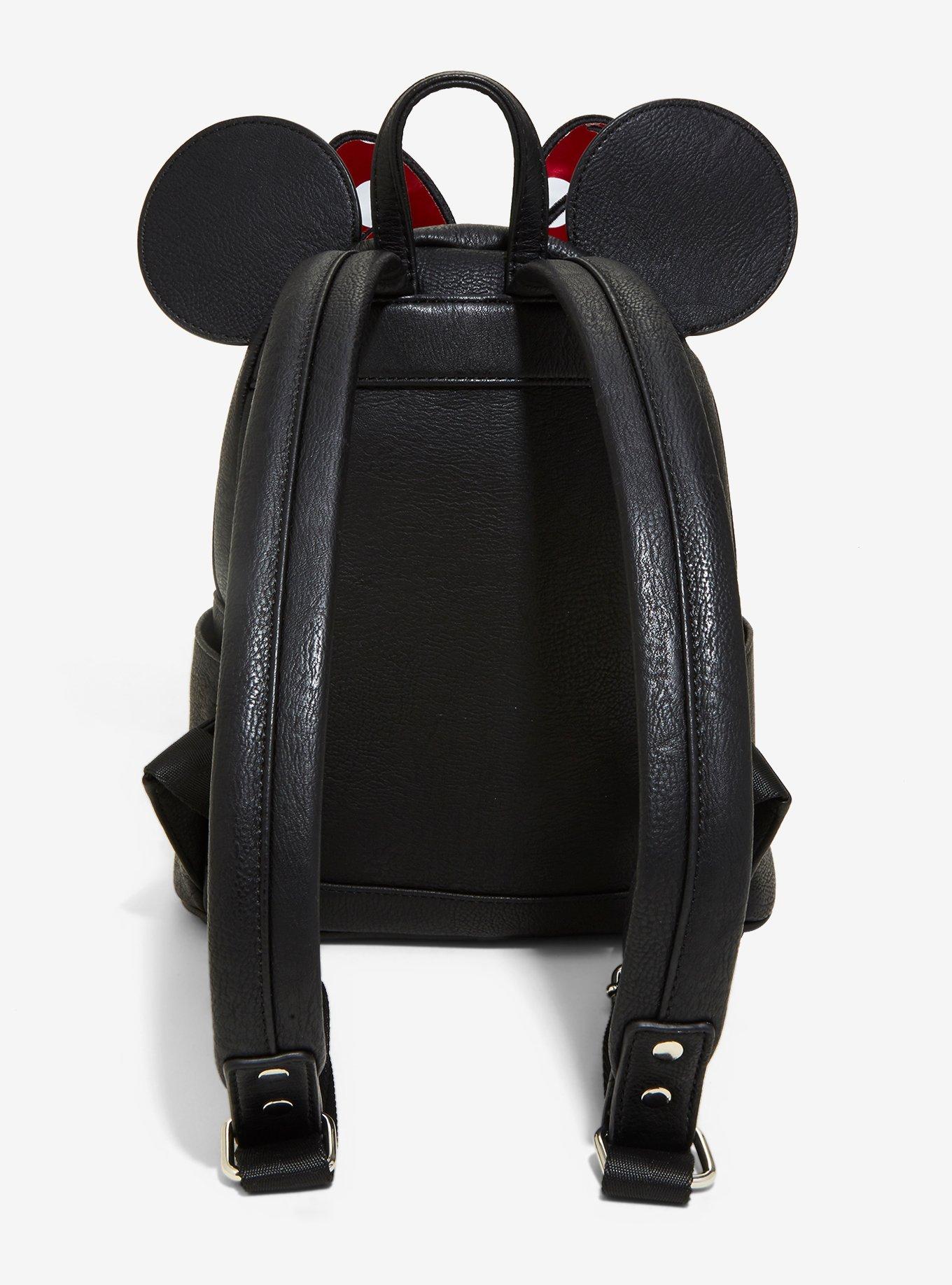 Loungefly Disney Minnie Mouse Bow Ears Mini Backpack, , alternate