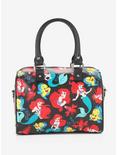 Loungefly Disney The Little Mermaid Toss Print Character Barrel Bag, , alternate