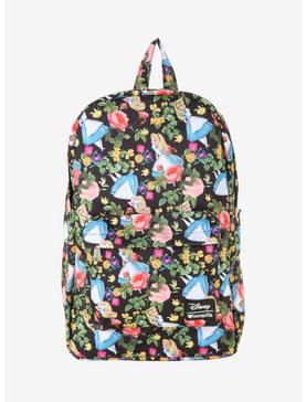 Plus Size Loungefly Disney Alice In Wonderland Floral Backpack, , hi-res