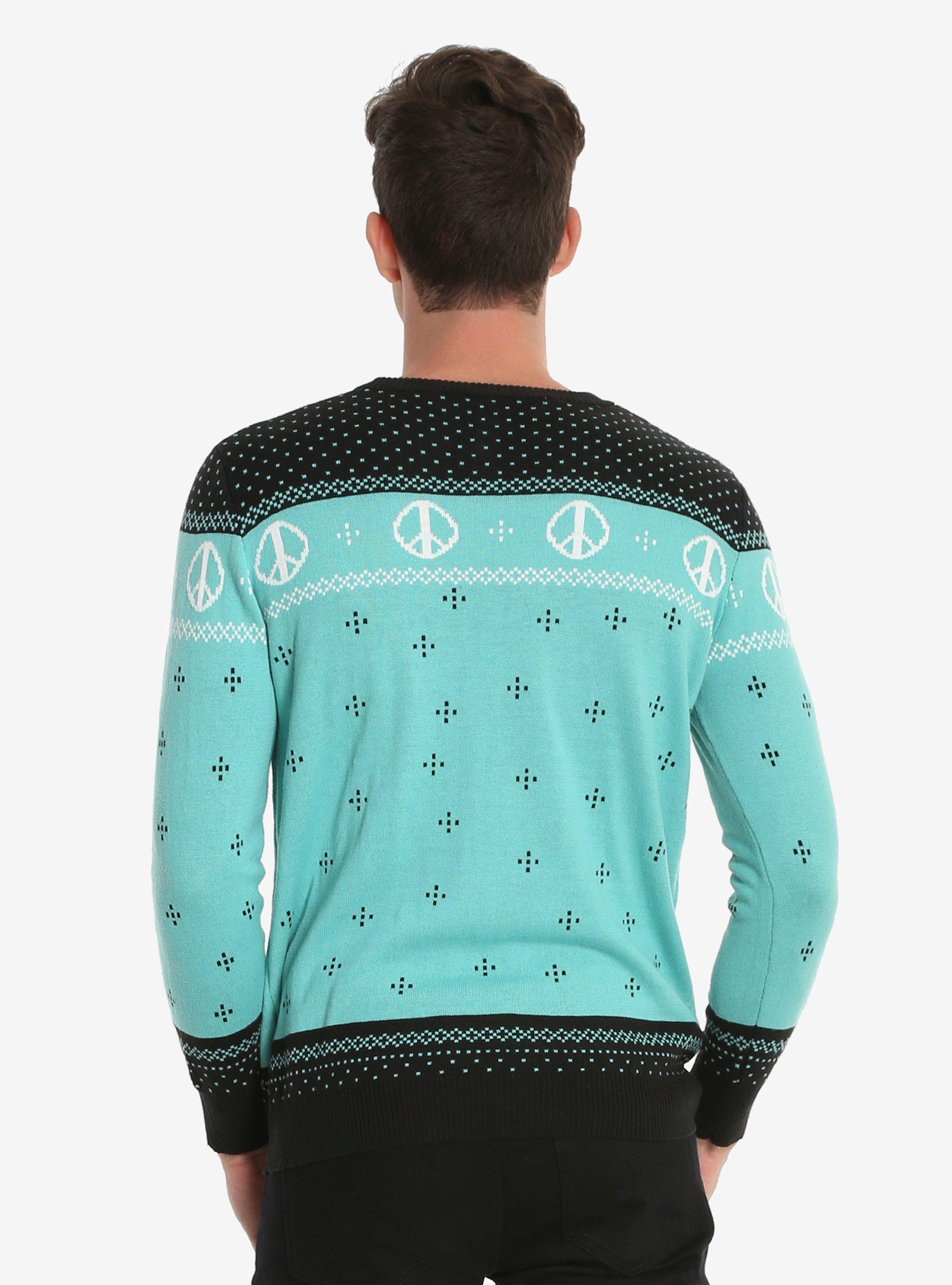 Rick And Morty World Peace Ugly Holiday Sweater, , alternate