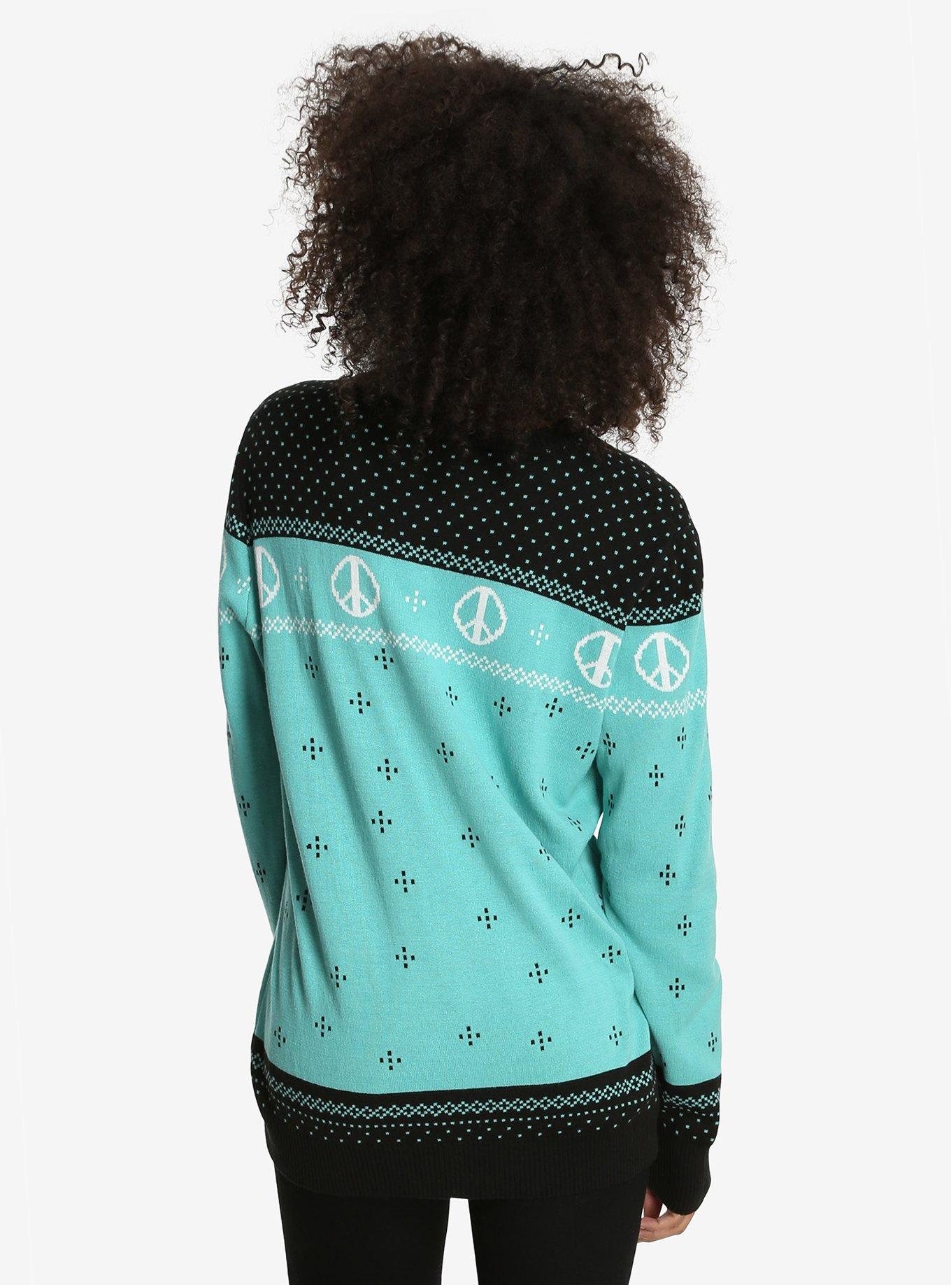 Rick And Morty World Peace Ugly Holiday Sweater, , alternate