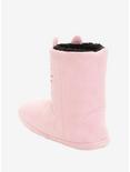 Pink Cat Face Slipper Boots, , alternate