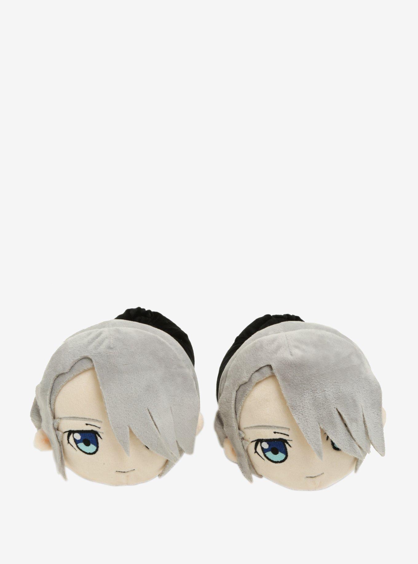 Yuri!!! On ICE Victor Nikiforov Plush Slippers, BLACK, alternate