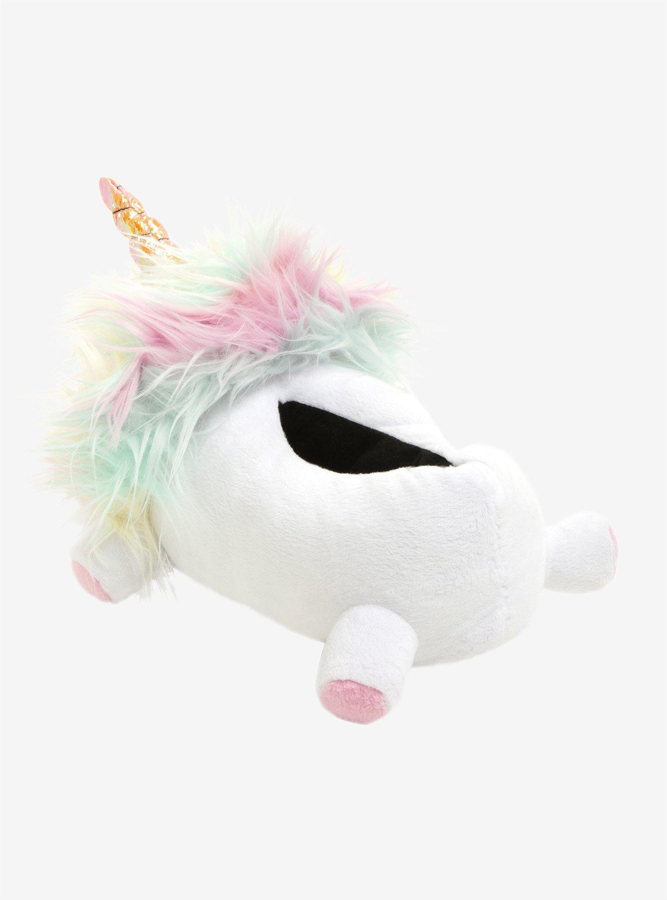 Unicorn Plush Slippers, , alternate