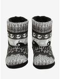 The Nightmare Before Christmas Fair Isle Slipper Boots, BLACK, alternate