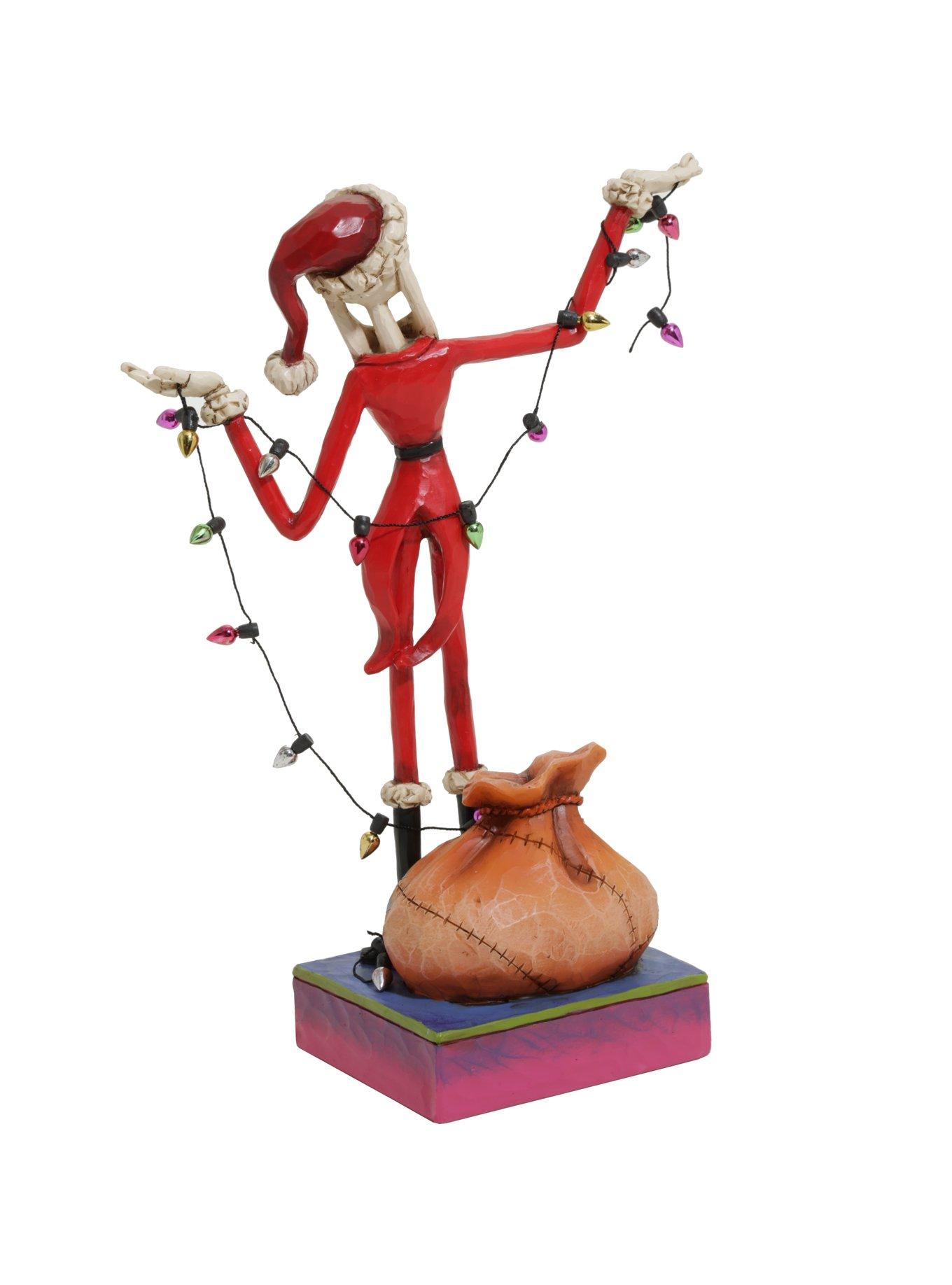 The Nightmare Before Christmas Santa Jack With Christmas Lights Resin Figurine, , alternate