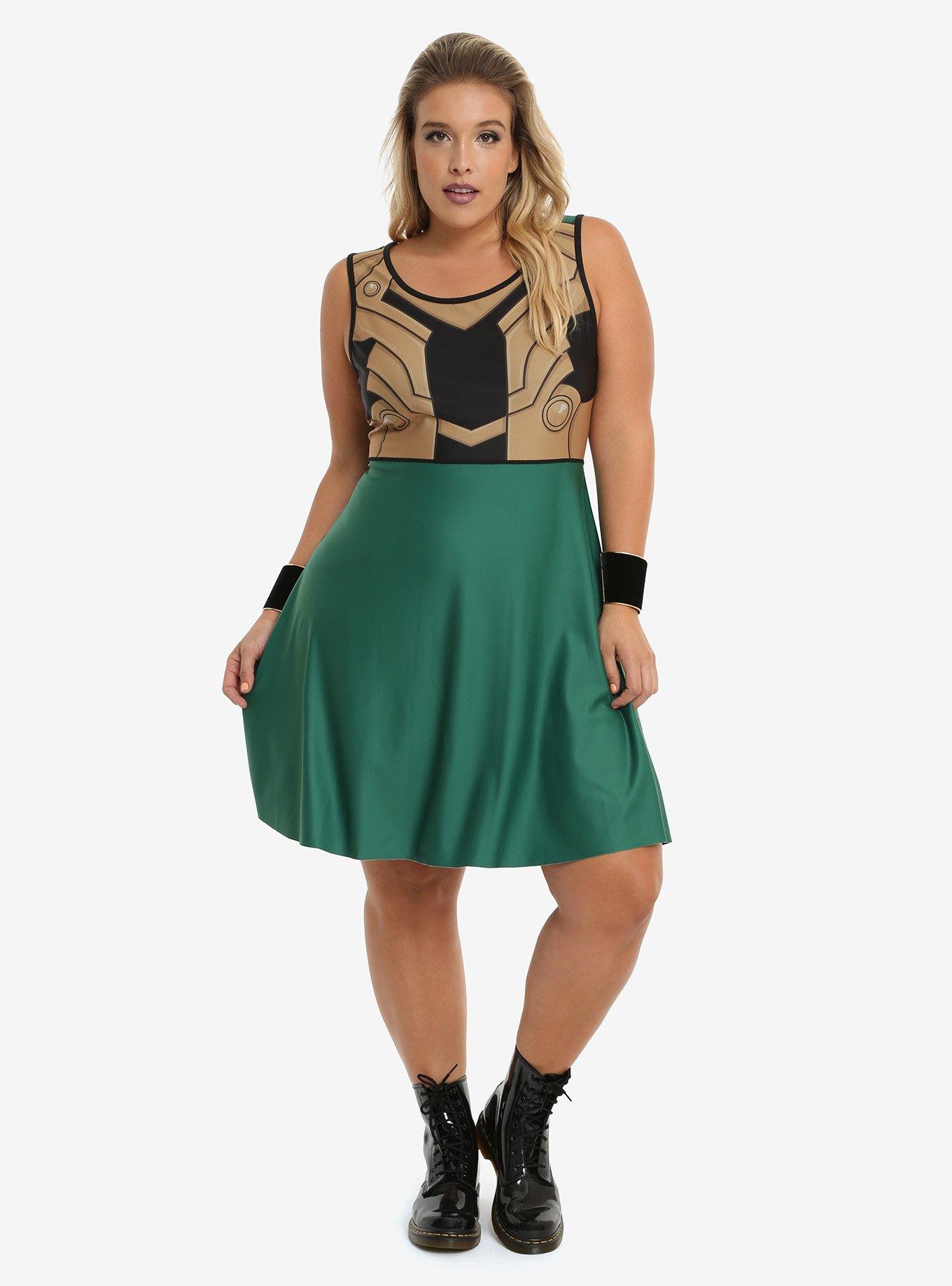 Marvel Thor & Loki Reversible Dress Plus Size, , alternate