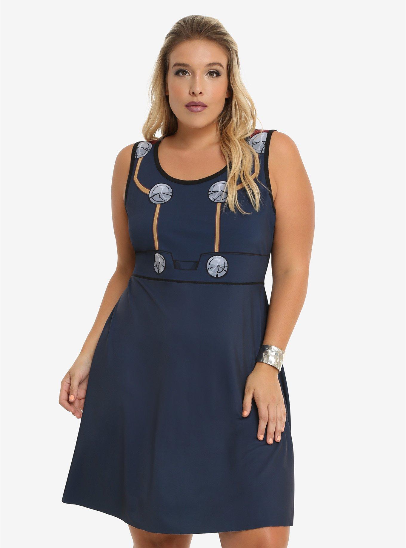 Marvel Thor & Loki Reversible Dress Plus Size, , alternate
