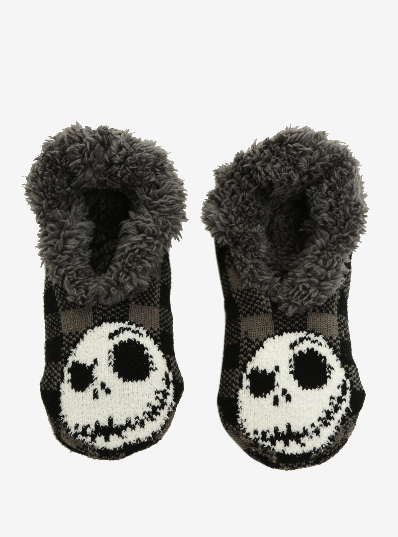 The Nightmare Before Christmas Plaid Cozy Slippers, , alternate